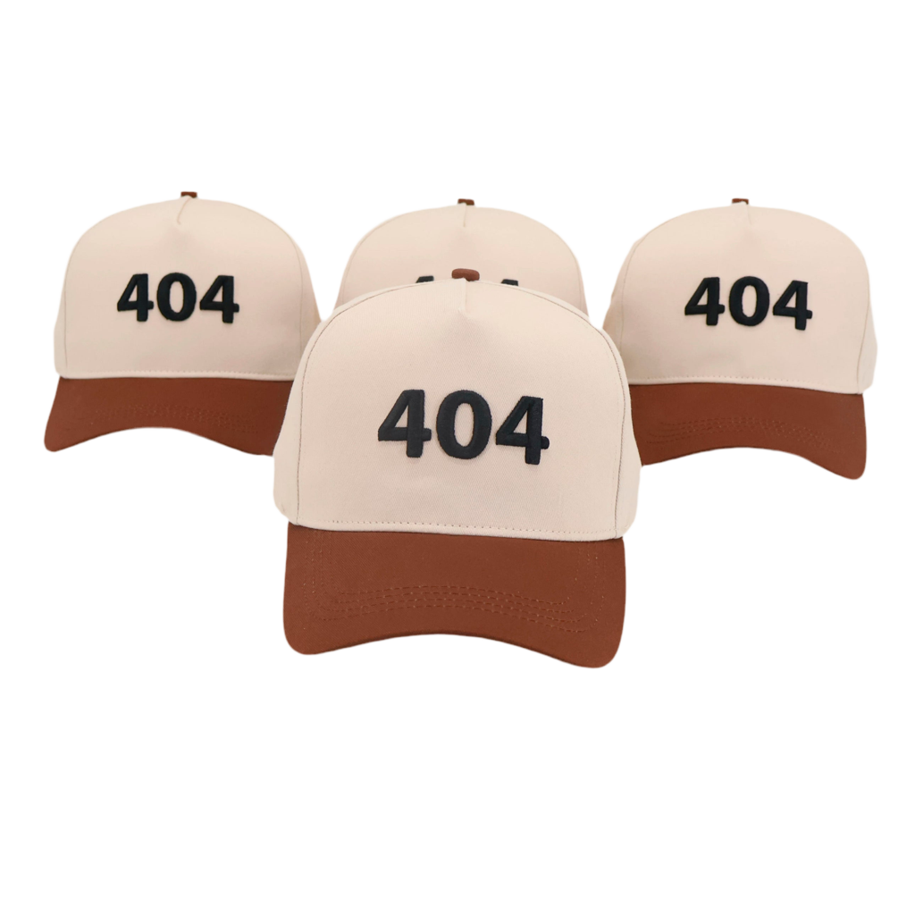 404 Baseball Cap – Sand/Brown