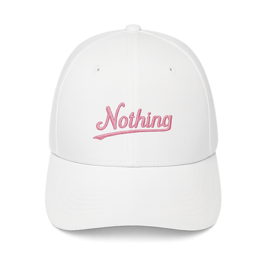 Nothing Dad Cap – White & Pink