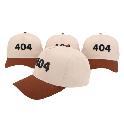 404 Baseball Cap – Sand/Brown