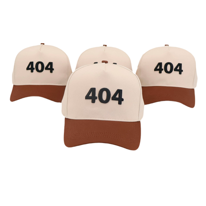 404 Baseball Cap – Sand/Brown
